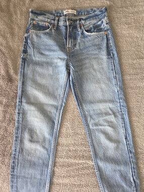 Women's Zara Light Wash Straight Leg Jeans